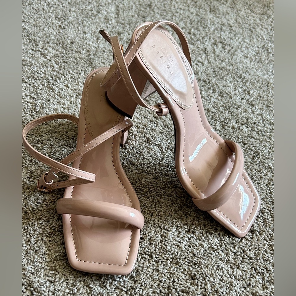 Asos Hilton Barely There Block Heeled Sandals In … - image 3